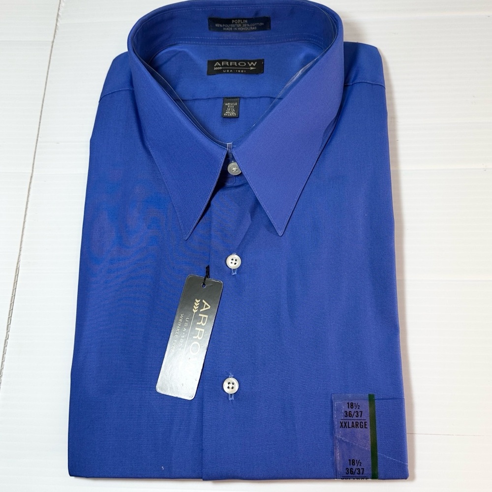 NWT Arrow Poplin Wrinkle Free Long Sleeve Shirt XXL